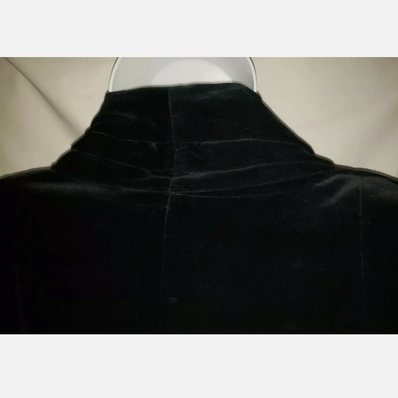 JS Collections⁷ Black Velveteen Duster/Opera Coat - Picture 5 of 16